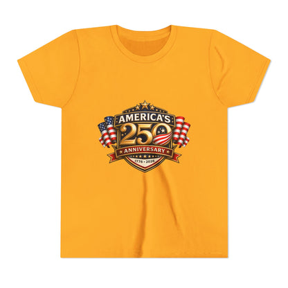 America's 250th Anniversary Youth Tee - Patriotic 1776–2026 Celebration Shirt