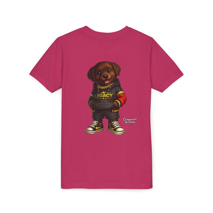 Youth Tee — Cute Rottweiler Puppy in 'Legacy' Hoodie Kids T‑Shirt