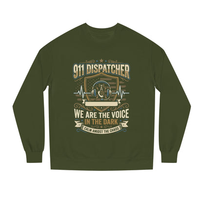 911 Dispatcher Crewneck Sweatshirt — "We Are The Voice In The Dark" Tribute