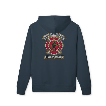 Firefighter Maltese Cross Hoodie — "Always Ready" Rescue Pullover