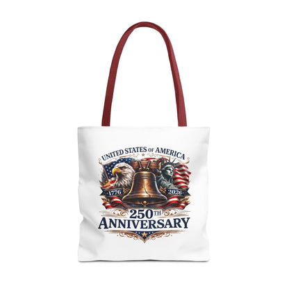 Anniversary Tote Bag — "United States of America 250th Anniversary" Liberty Bell Design