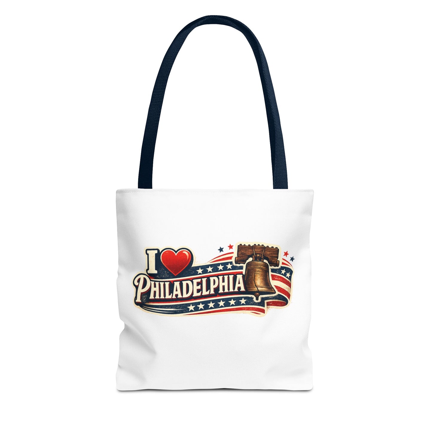 I  Philadelphia Liberty Bell Tote Bag — American Flag City Souvenir