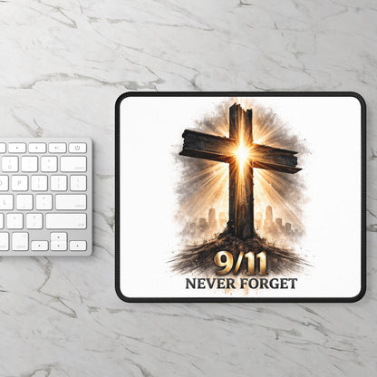 Gaming Mouse Pad — 9/11 Never Forget Cross Tribute