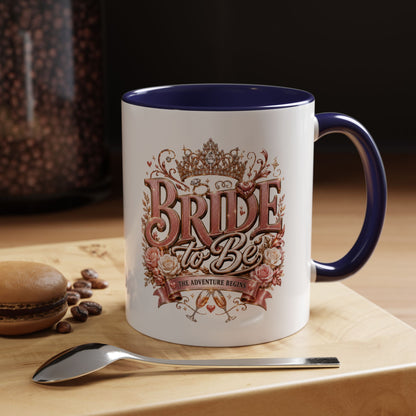 Bride to Be Coffee Mug — Floral Bridal Accent Mug (11/15oz)