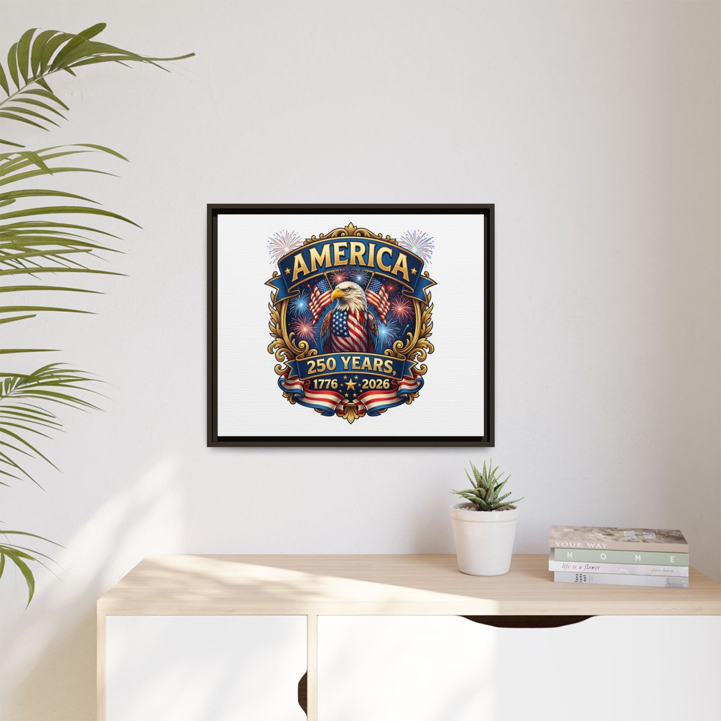 Matte Canvas, Framed (Multi-color)