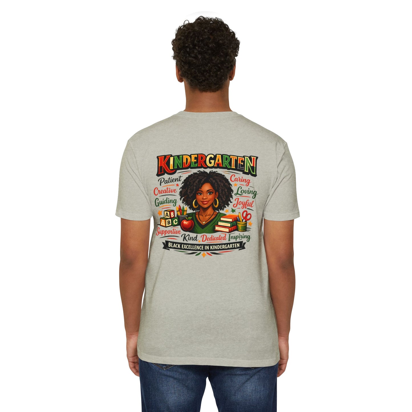 Kindergarten Teacher T-Shirt – Black Excellence in Kindergarten Design