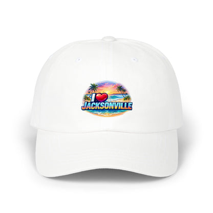 Jacksonville Sunset Dad Cap — I  Jacksonville Embroidered Baseball Hat