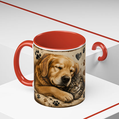 Coffee Mug – "A House Is Not A Home Without Paws" Pet Lover Accent Mug