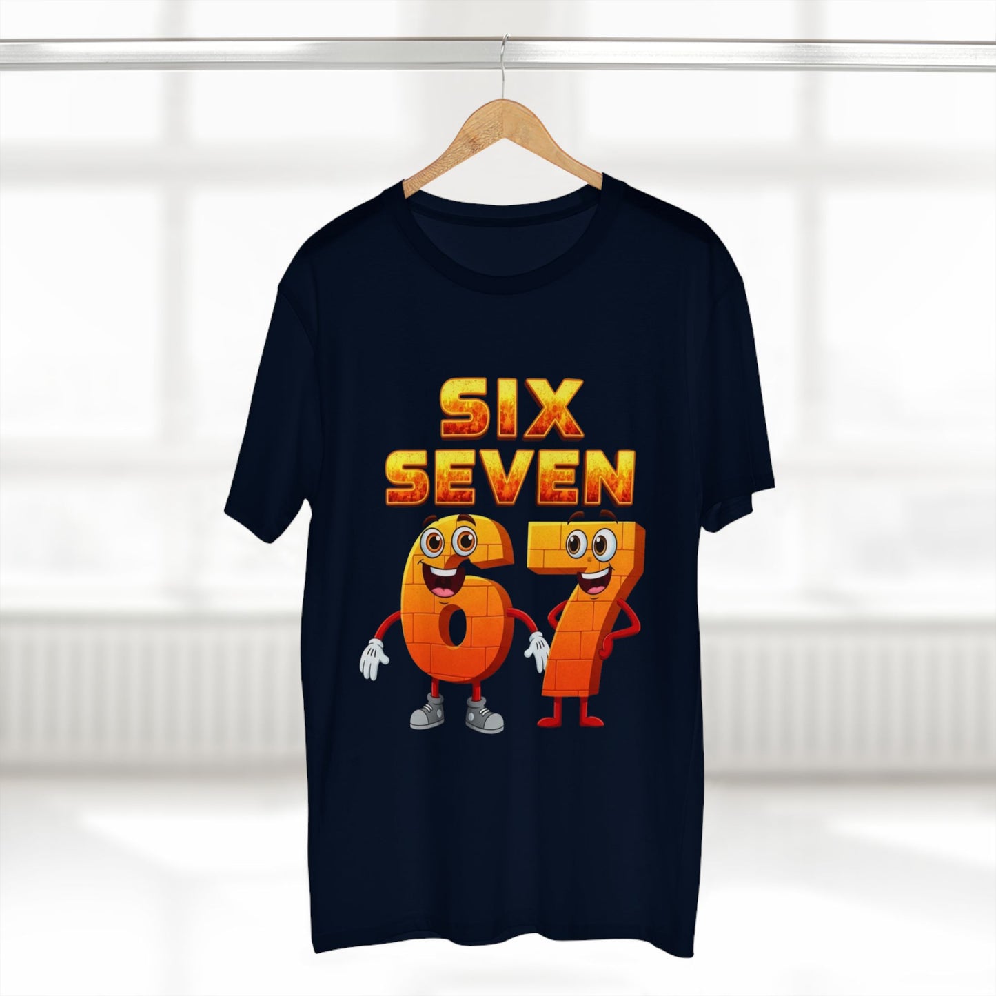 Six Seven 67 Cartoon Tee – Funny Number Graphic T-Shirt