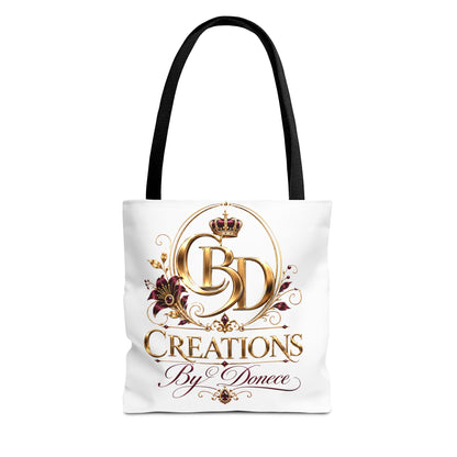Creations By Donece Logo Tote Bag — Luxury Monogram Canvas Tote