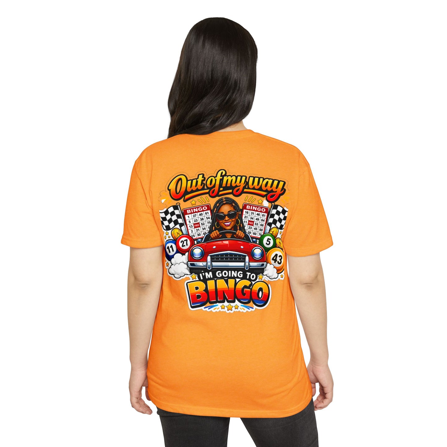 Bingo Driver T-Shirt — "Out of My Way I'm Going to Bingo" Retro Graphic Tee
