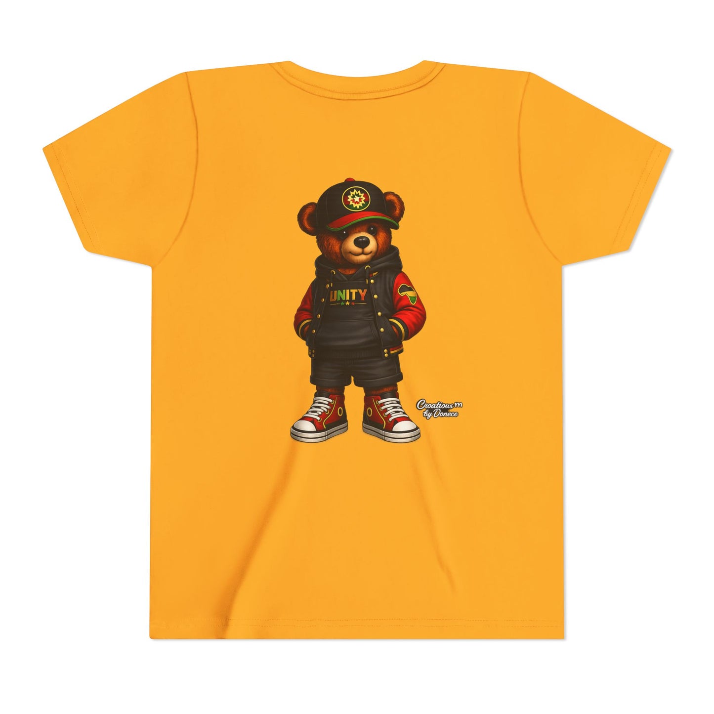 Youth Tee — 'Unity' Streetwear Teddy Bear Graphic Shirt