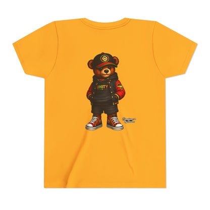Youth Tee — 'Unity' Streetwear Teddy Bear Graphic Shirt