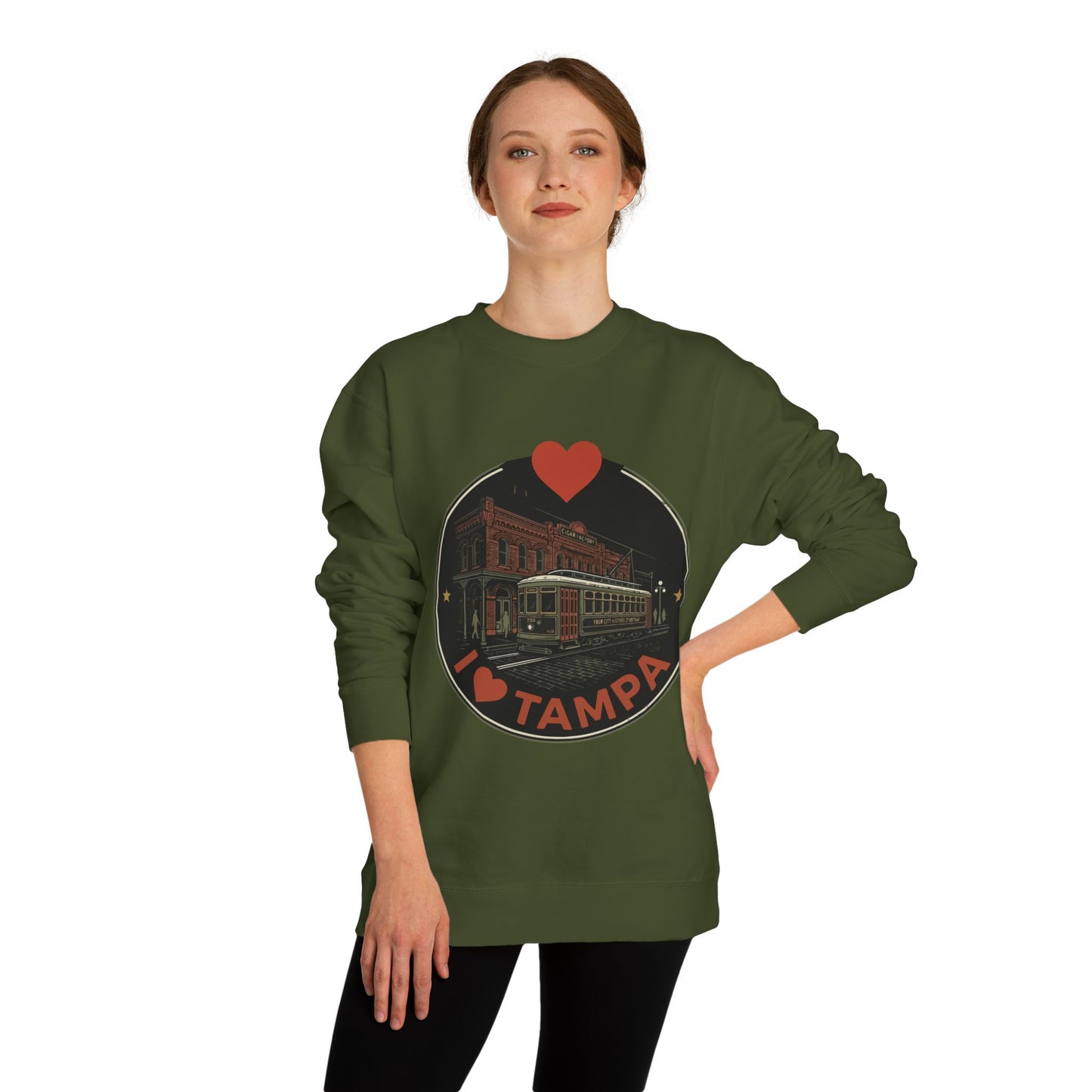 Tampa Sweatshirt — I  Tampa Vintage Streetcar Crewneck