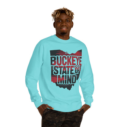 Buckeye State of Mind Sweatshirt — Ohio Vintage Crewneck for Fans