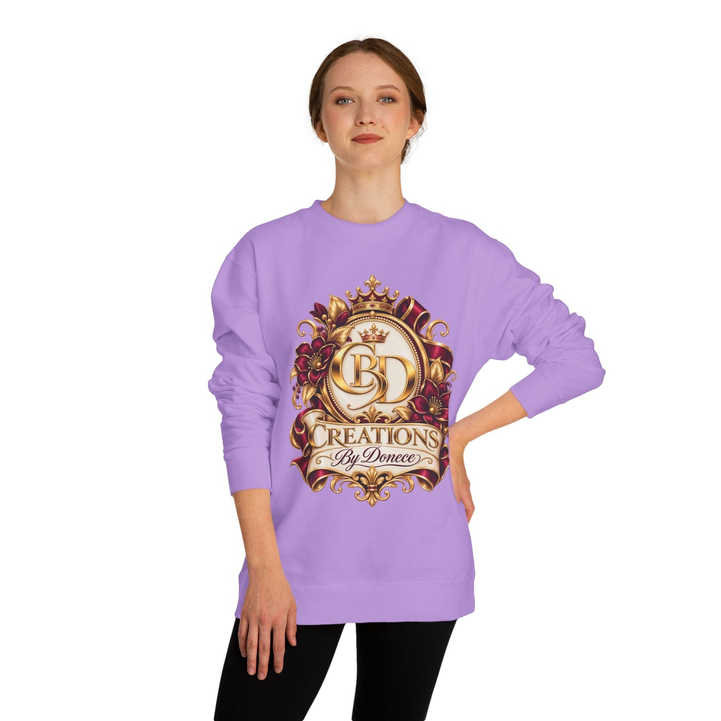 Creations By Denece Gold Emblem Sweatshirt