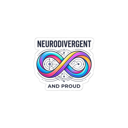 Neurodivergent & Proud Kiss-Cut Stickers | Neurodiversity, Autistic Pride