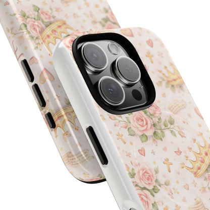 Daughter of the King Floral Phone Case — Tough Magnetic Protective Cover