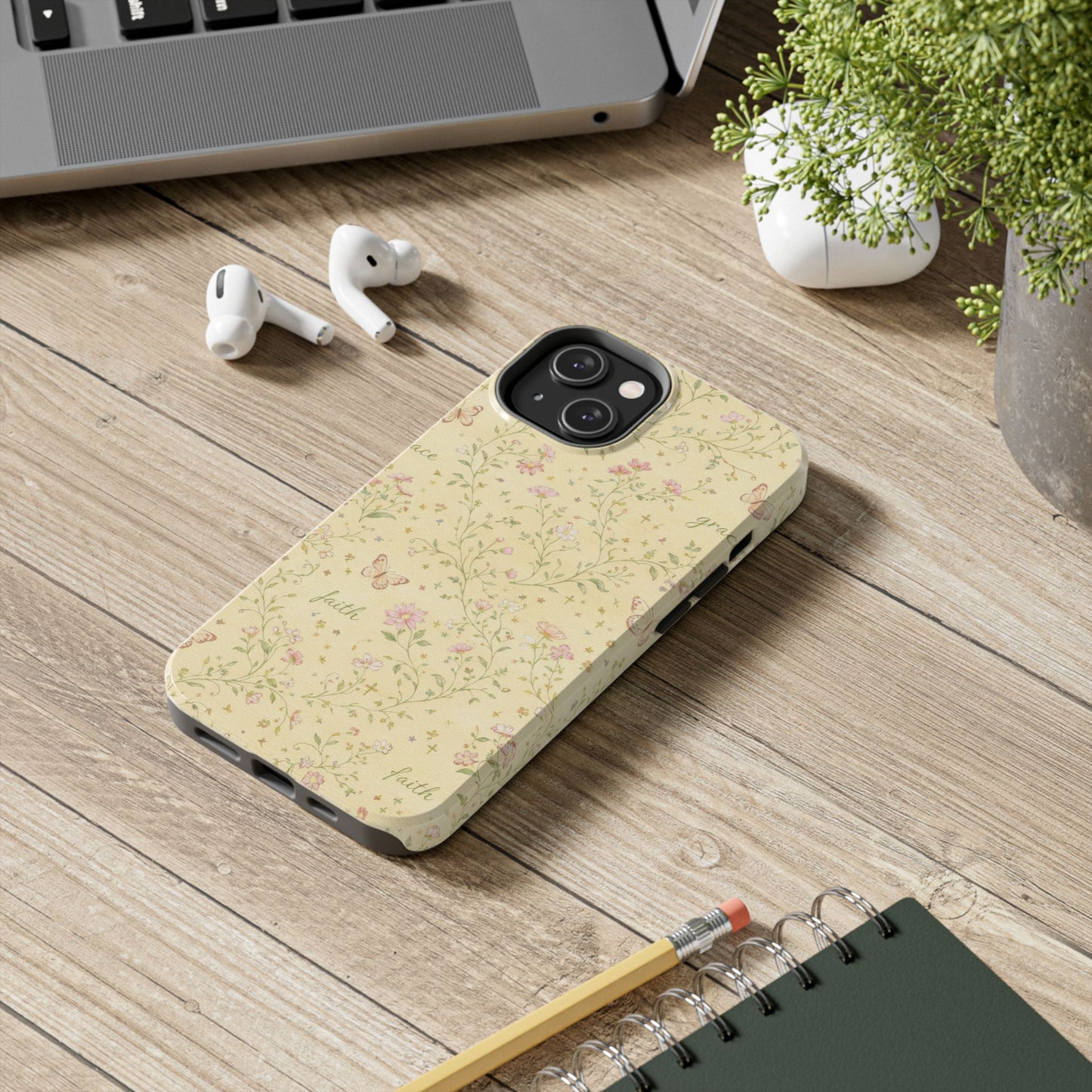 Soft Faith, Gentle Grace Phone Case | Christian floral iPhone Case