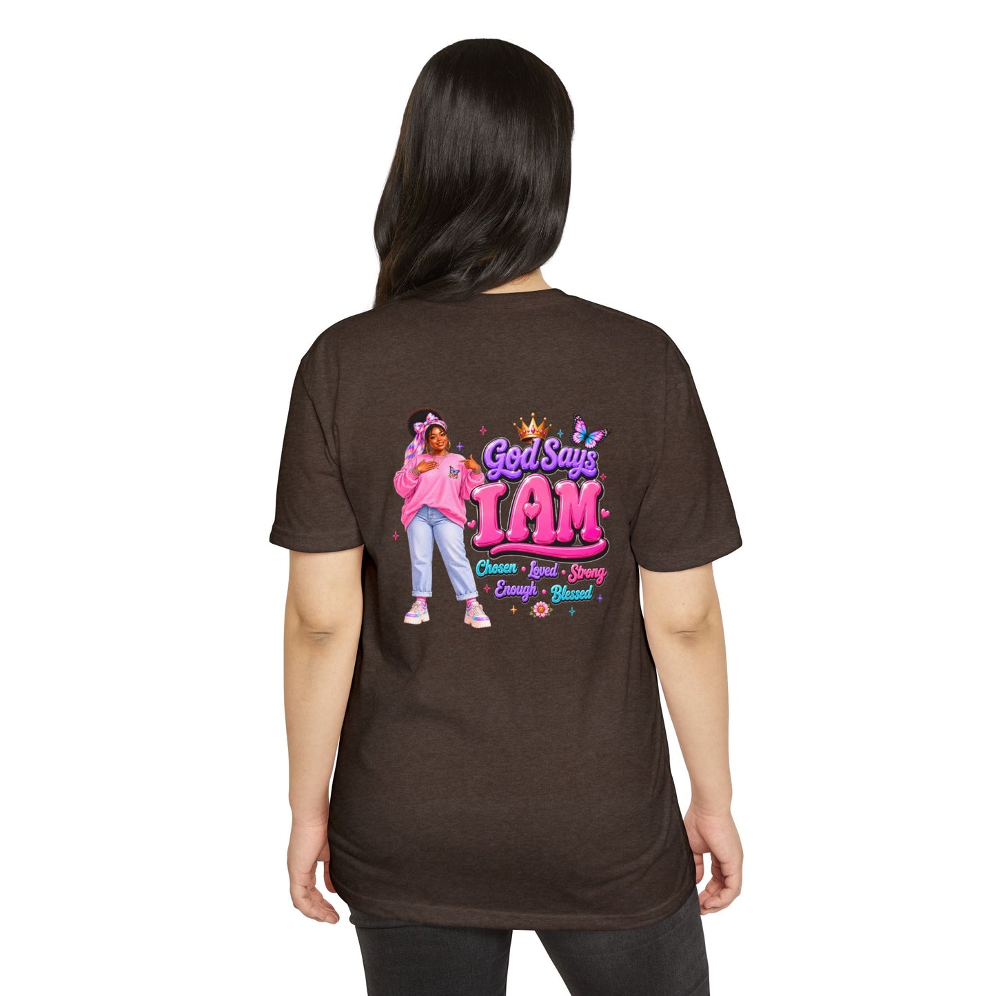 God Says I Am Tee — Inspirational Christian Graphic T-Shirt