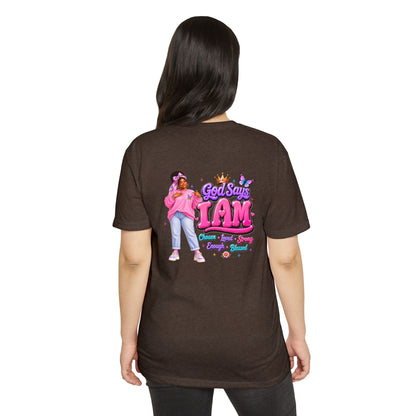 God Says I Am Tee — Inspirational Christian Graphic T-Shirt