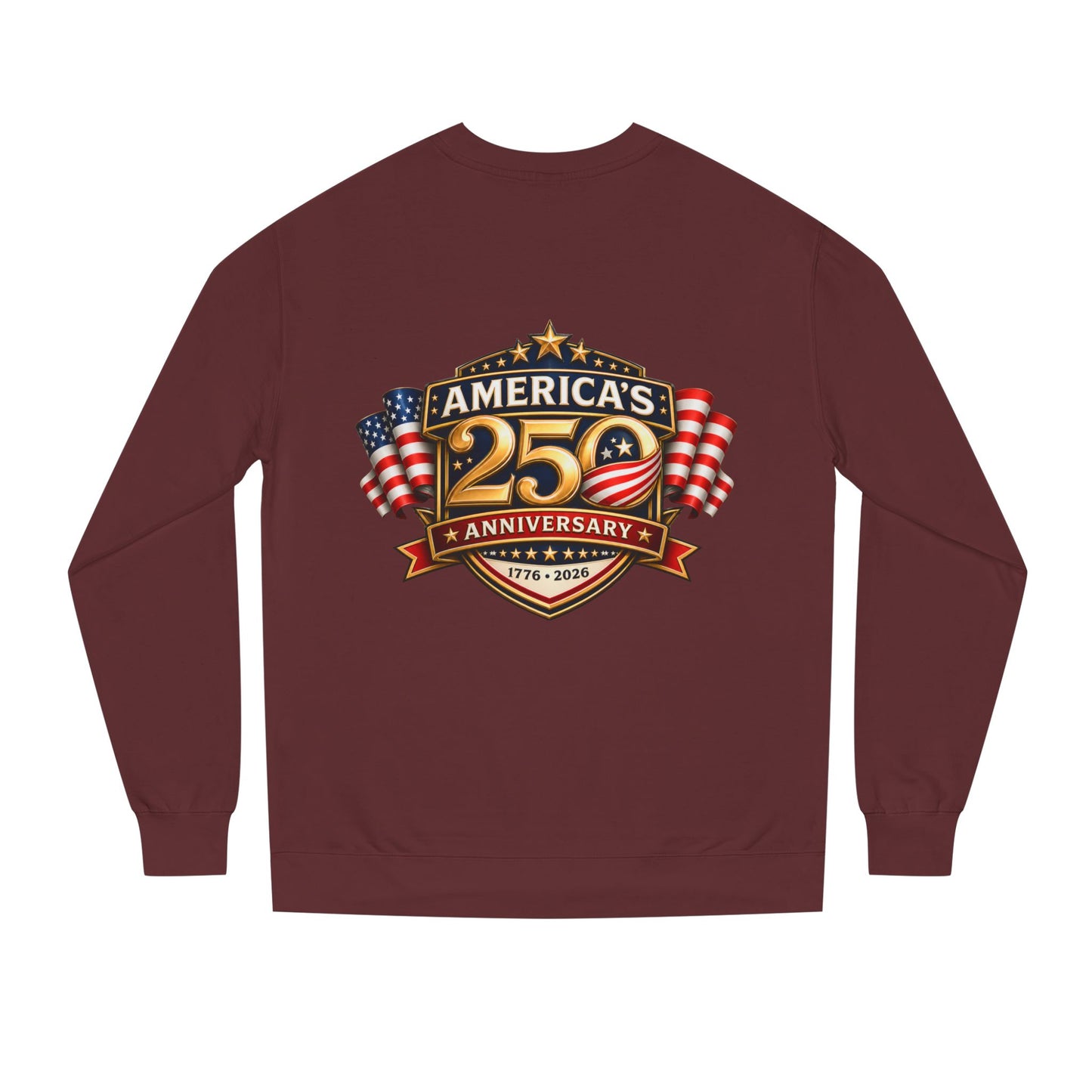 America's 25th Anniversary Sweatshirt — Patriotic USA Flag Crewneck (1776–2026)