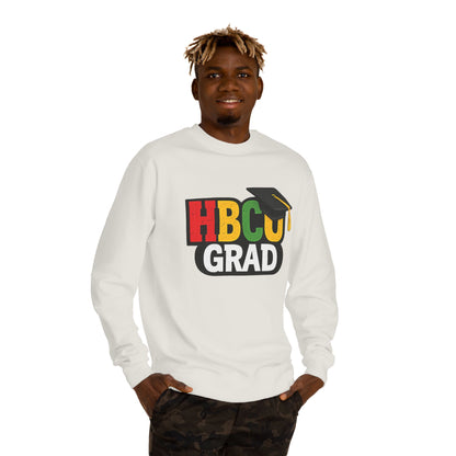 HBCU Grad Sweatshirt — Graduation Crewneck with Mortarboard