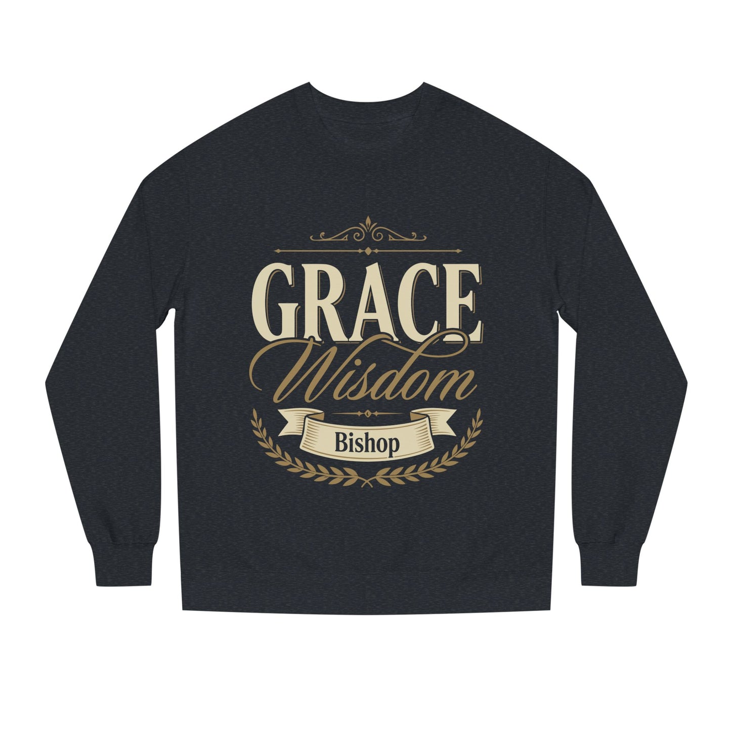 Grace & Wisdom Bishop Sweatshirt — Inspirational Religious Crewneck