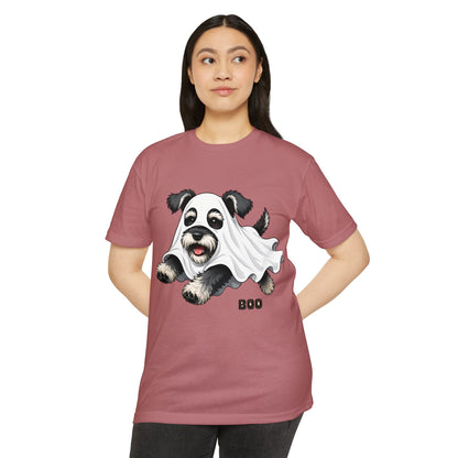Cute Ghost Puppy T-Shirt — "Boo" Halloween Dog Tee