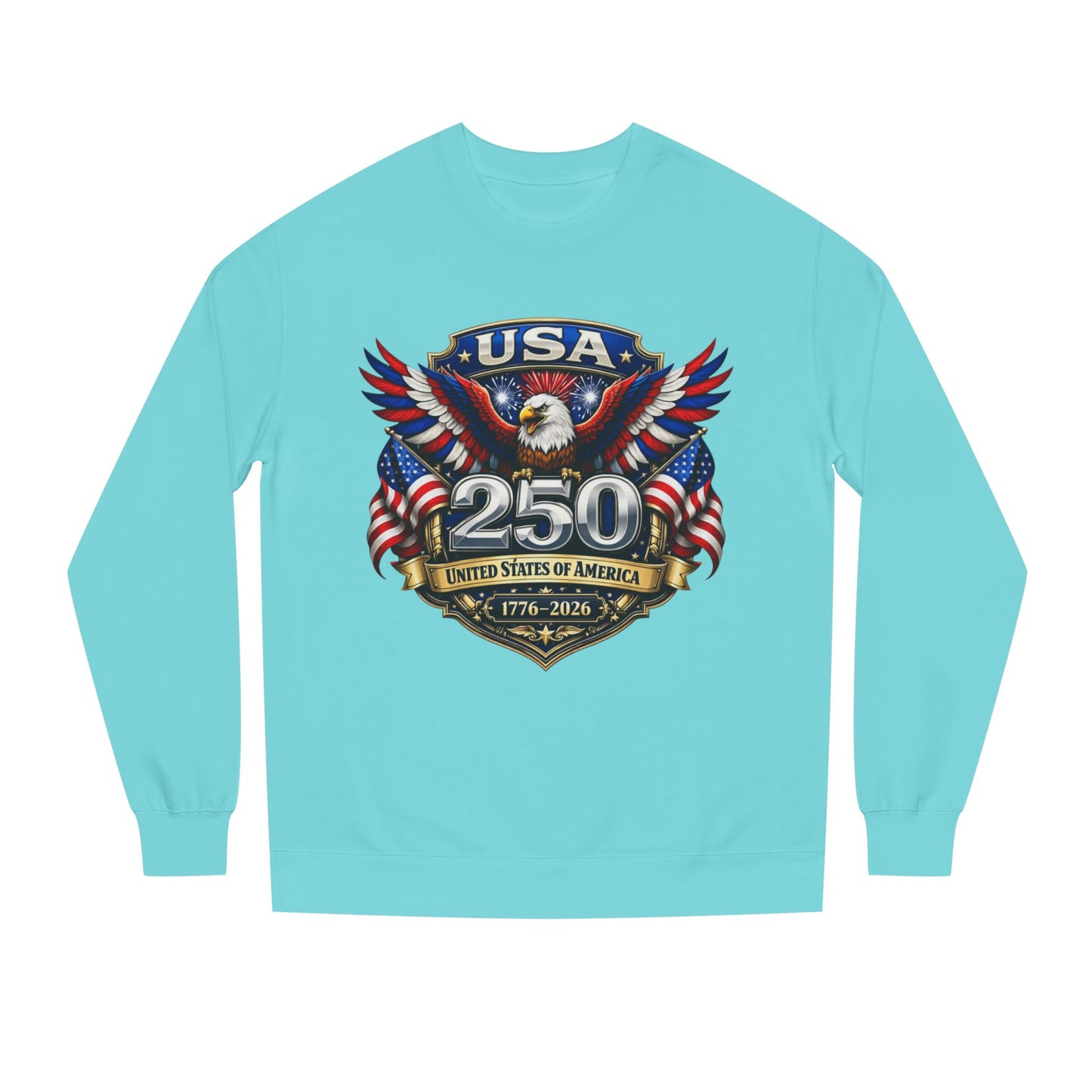USA 250th Anniversary Eagle Sweatshirt — 1776-2026 Patriotic Crewneck