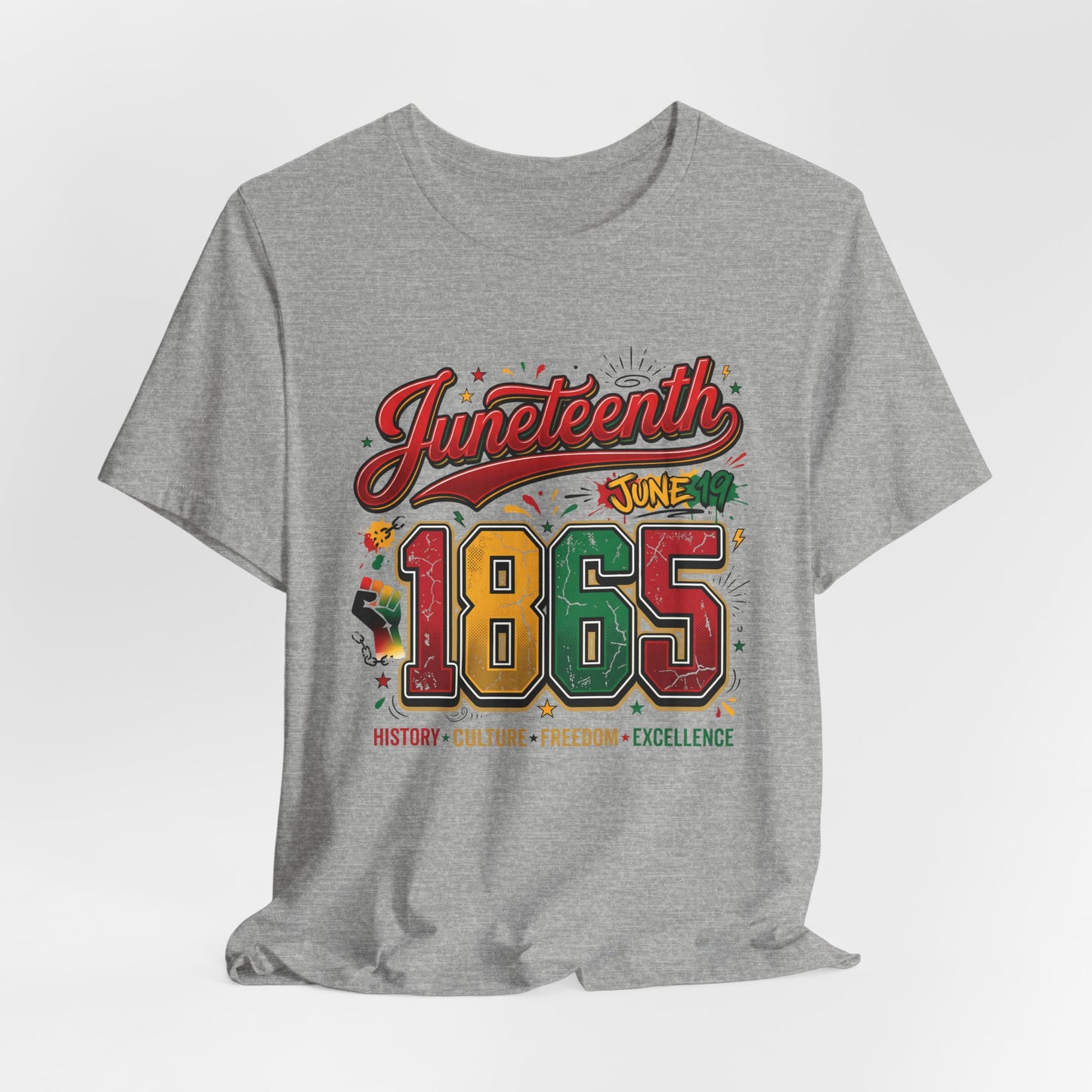 Juneteenth 1865 Celebration Tee — History • Culture • Freedom Graphic T-Shirt