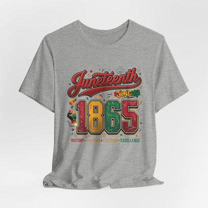 Juneteenth 1865 Celebration Tee — History • Culture • Freedom Graphic T-Shirt