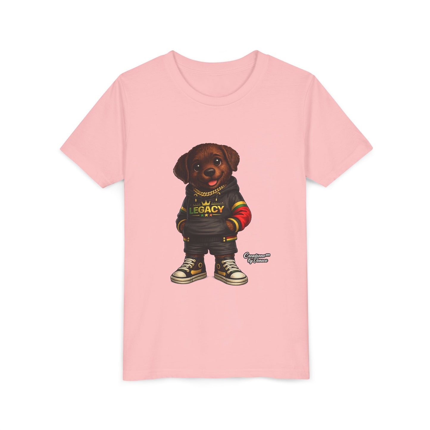 Youth Dog Tee — 'Legacy' Streetwear Puppy Graphic Shirt