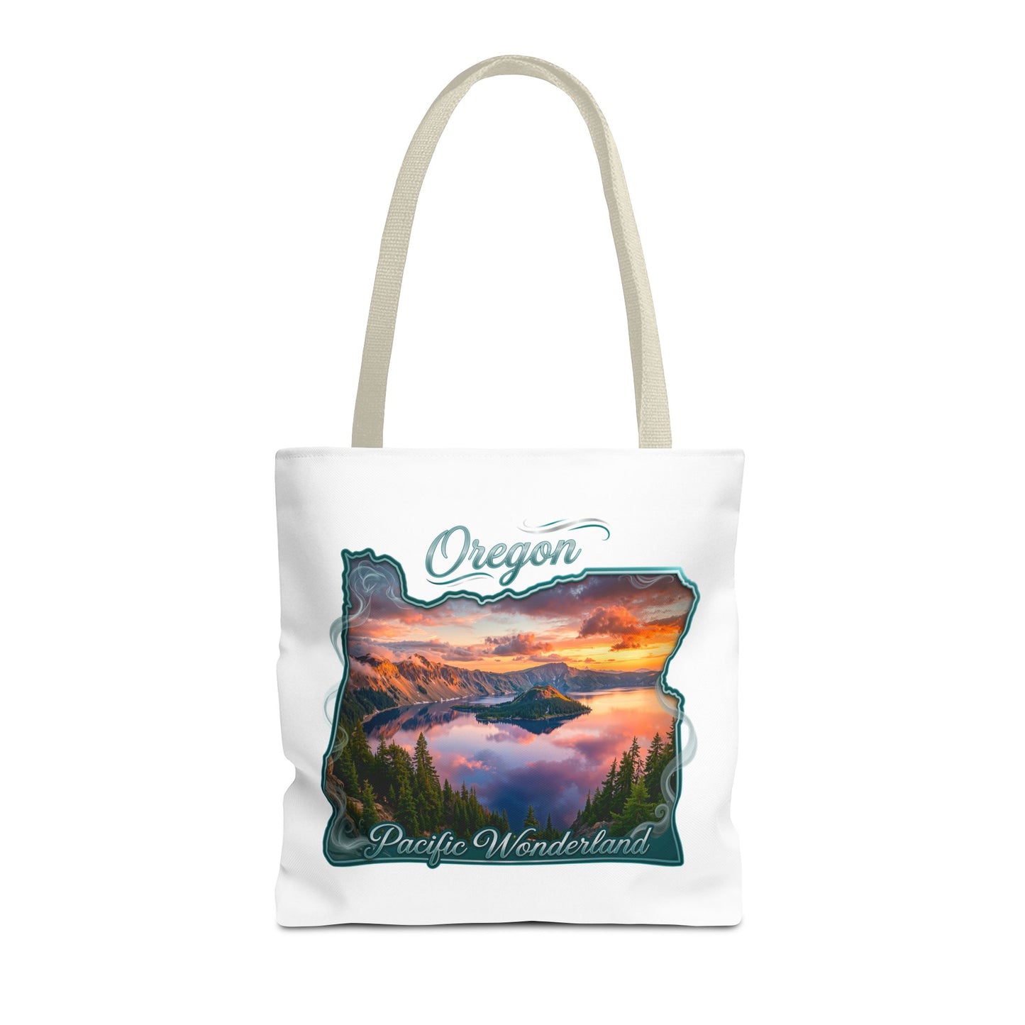 Oregon Scenic Tote Bag — 'Pacific Wonderland' Sunset Landscape Tote