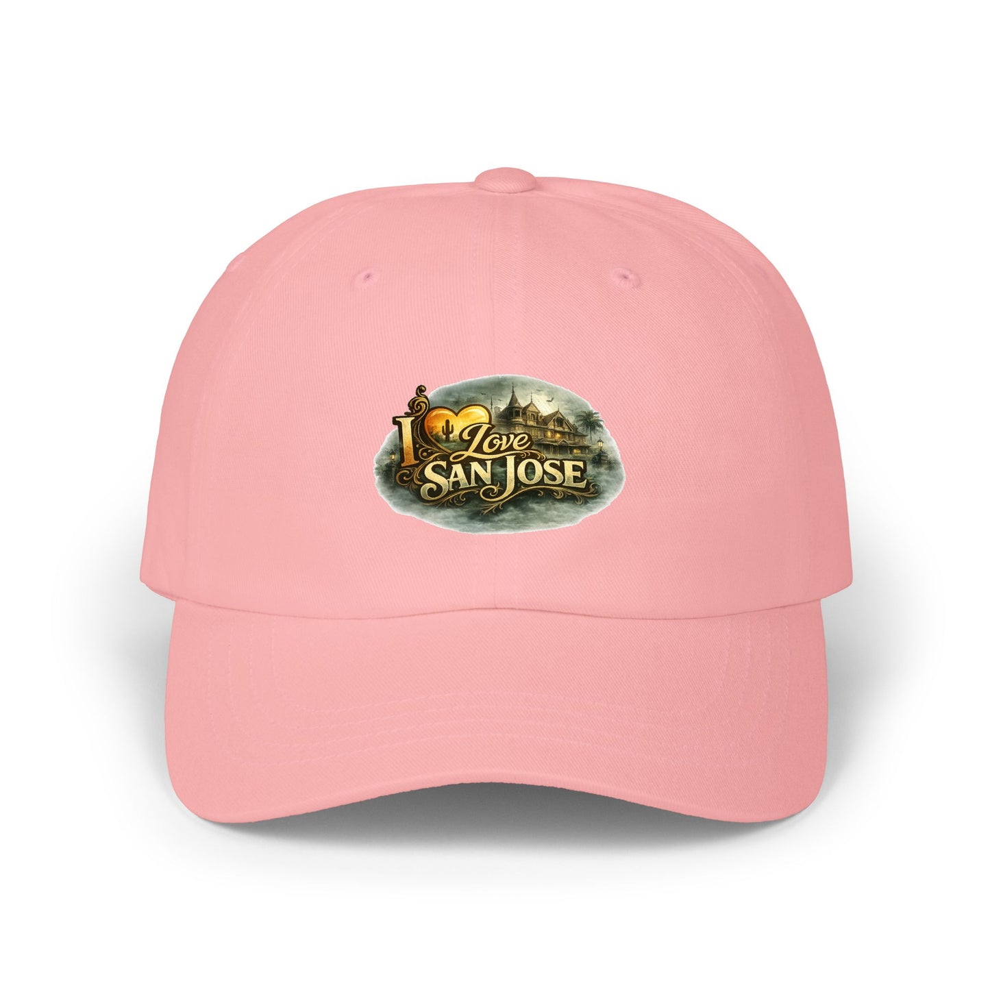 I Love San Jose Dad Cap — Vintage Cityscape Embroidered Baseball Hat