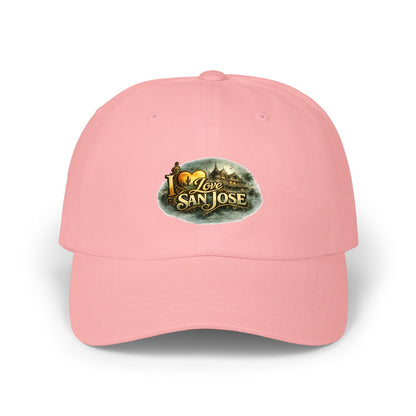 I Love San Jose Dad Cap — Vintage Cityscape Embroidered Baseball Hat