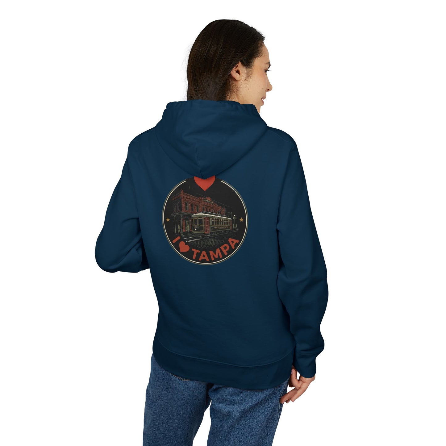 I Heart Tampa Hoodie — Vintage Streetcar Tampa Pullover