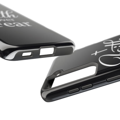 Faith Over Fear Tough Phone Case — Inspirational Christian Cross Phone Cover