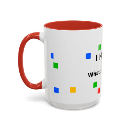 Autism Awareness Coffee Mug - "I Have Autism, What's Your Superpower?" Accent Mug