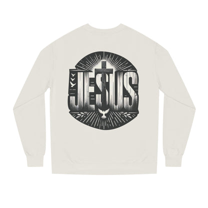 Jesus Graphic Sweatshirt — Vintage Cross & Dove Christian Crewneck