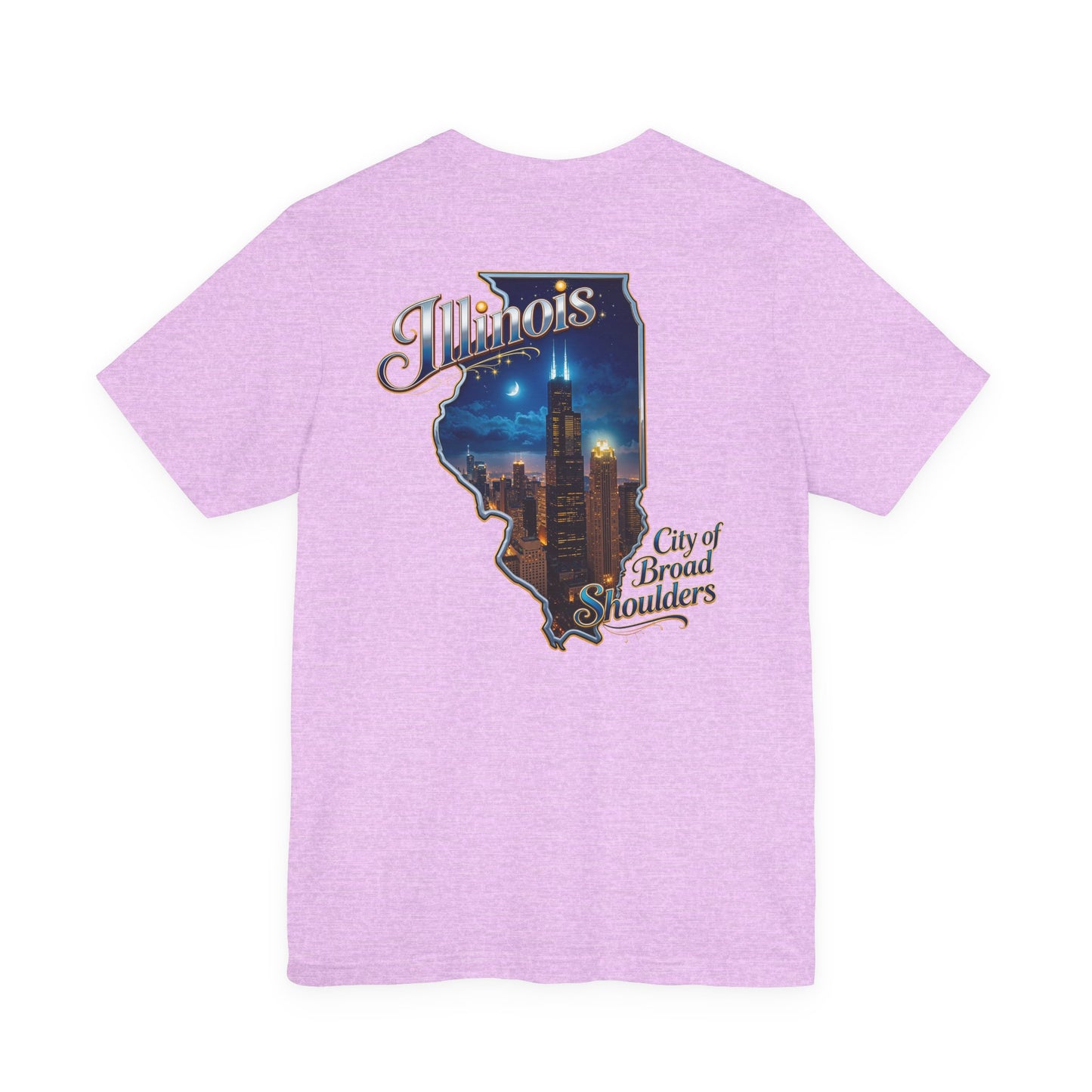 Illinois State Tee — 'City of Broad Shoulders' Chicago Skyline T-Shirt