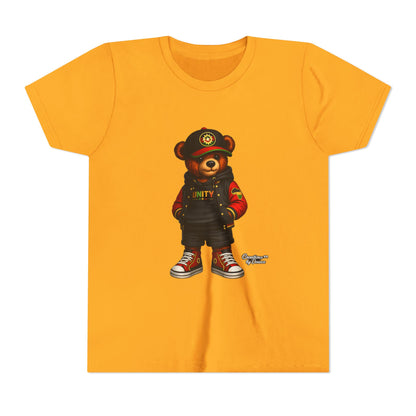Youth Tee — 'Unity' Streetwear Teddy Bear Graphic Shirt