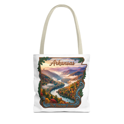 Arkansas Scenic Tote Bag - 'The Natural State' River Valley Landscape