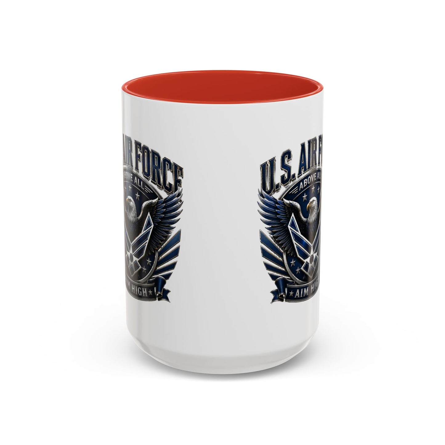 U.S. Air Force Eagle Coffee Mug – "Aim High" Accent Ceramic Mug (11/15oz)