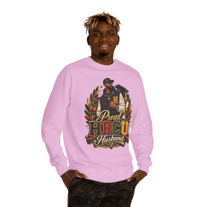 Proud HBCU Husband Sweatshirt — HBCU Pride Crewneck for Graduates & Families