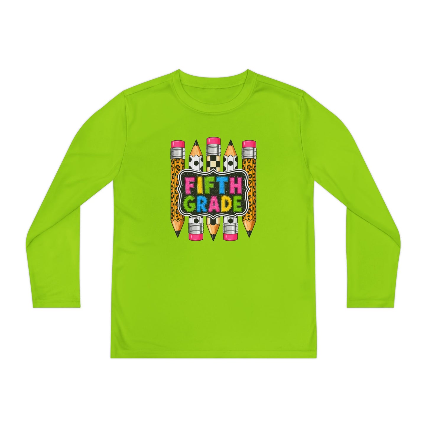 Fifth Grade Pencil Graphic Youth Long Sleeve Tee
