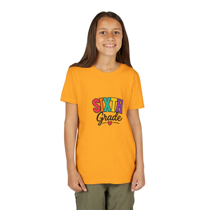 Sixth Grade Youth Tee – Colorful Back to School Shirt