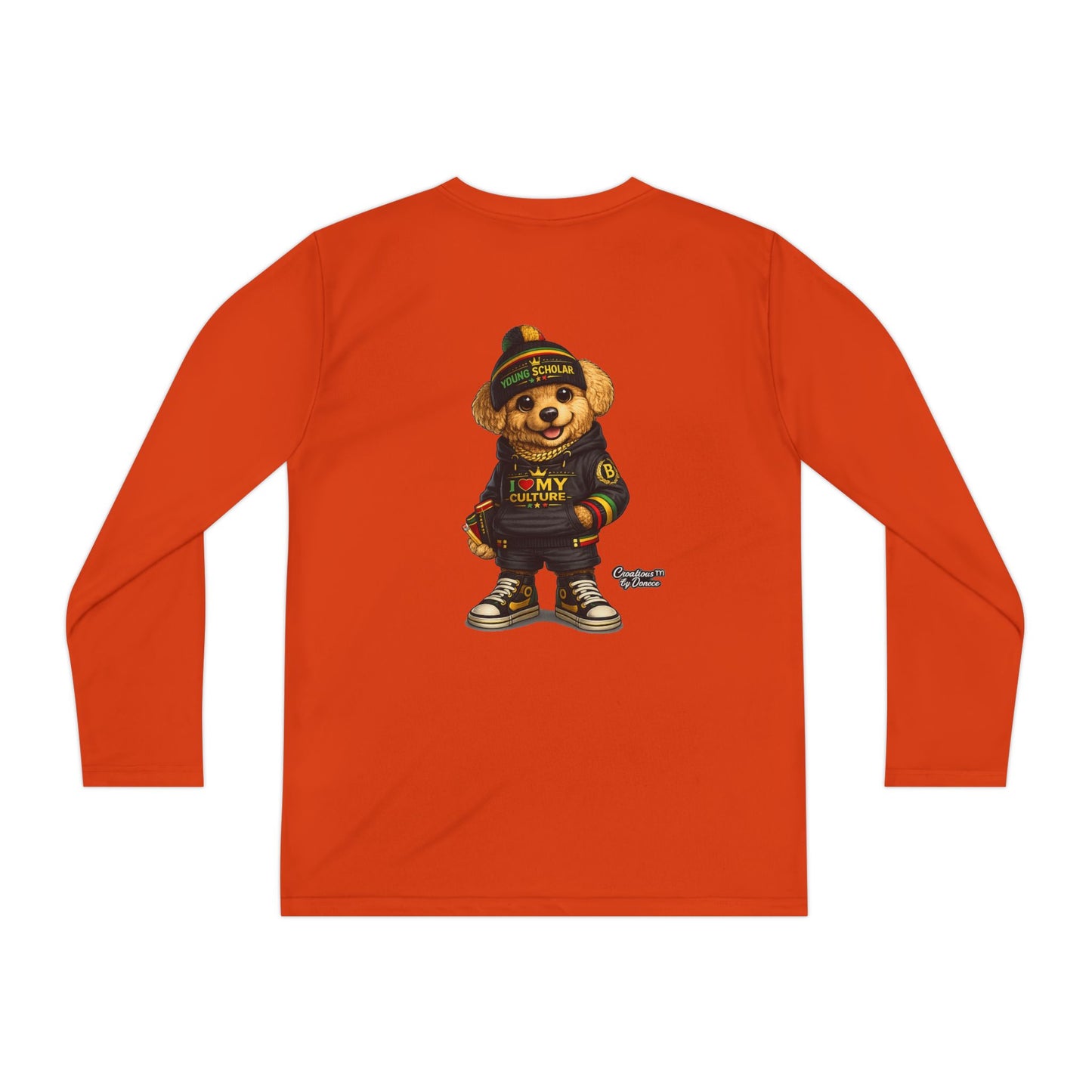 Youth Long Sleeve Tee — Streetwear Teddy Bear Graphic