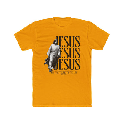Jesus Repeat Graphic T-Shirt — "Jesus, Jesus, Jesus" Faith Tee