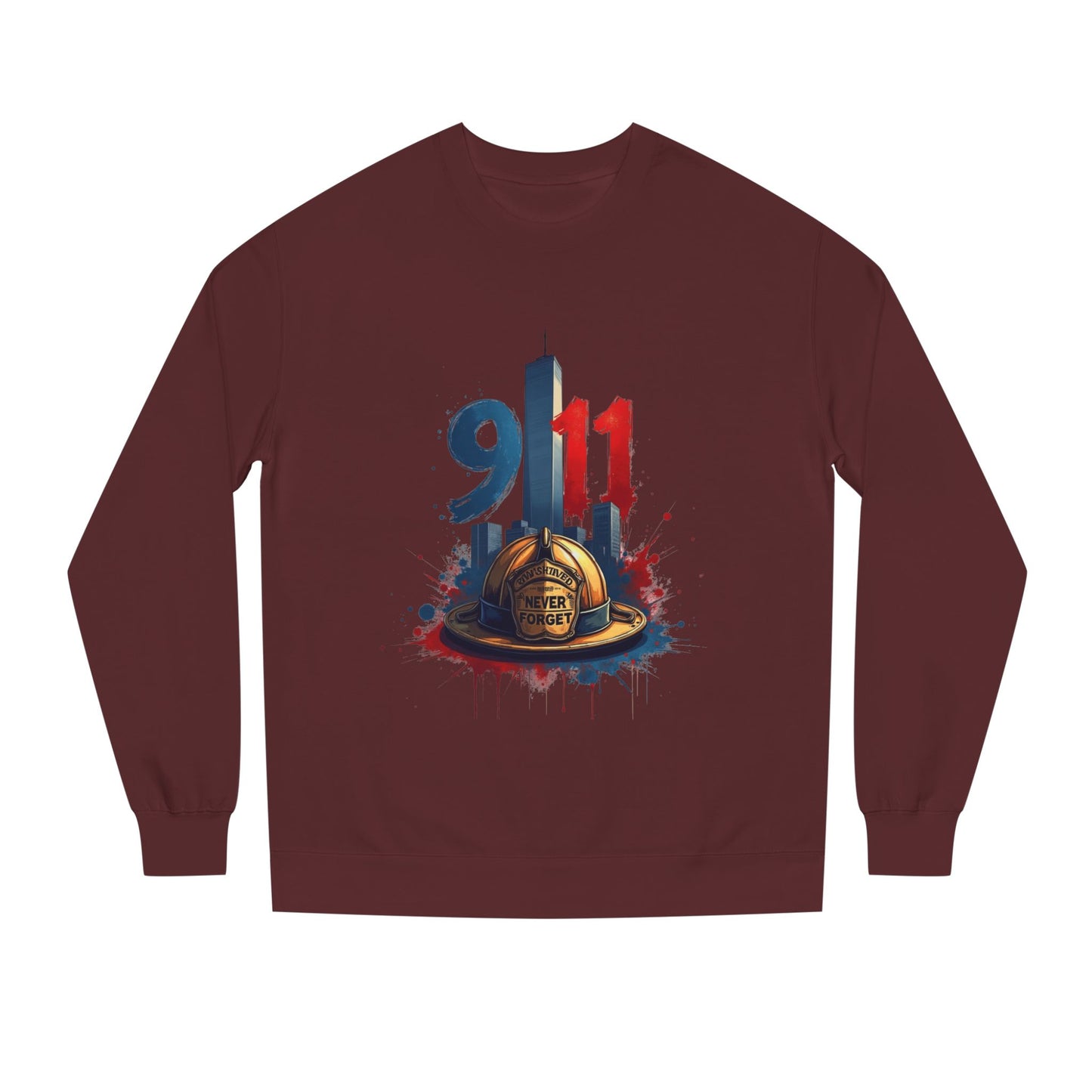 9/11 Memorial Sweatshirt – Firefighter Tribute Crewneck